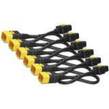 APC NetShelter Power Cord Kit (6 ea), Locking, C19 to C20, 0.6m