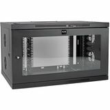 Eaton Tripp Lite Series SmartRack 9U Low-Profile Switch-Depth-Plus Wall-Mount Mini Rack Enclosure, Wide, Acrylic Window