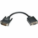 Eaton Tripp Lite Series DVI to VGA Adapter Cable (DVI-I Dual-Link to HD15 M/F), 8 in. (20.3 cm)