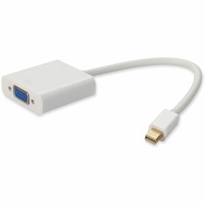 AddOn Mini-DisplayPort 1.1 Male to VGA Female White Adapter Which Supports Intel® Thunderbolt For Resolution Up to 1920x1200 (WUXGA)