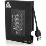 Apricorn Aegis Padlock Fortress 2 TB Portable Hard Drive - 2.5" External - Black