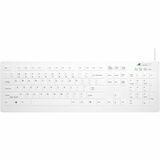 Active Key AK-C8112 Medical Keyboard - Cable Connectivity - USB Type A Interface - 105 Key(s) - English (US) - Silicone - Membrane/Scissor Keyswitch - White