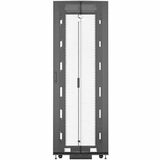 VERTIV VR Rack VR3157 Rack Cabinet - For Server, Storage, Switch, KVM Switch, Router, PDU, UPS - 48U Rack Height - 19" Rail Depth Enclosed Cabinet - Black - Powder Coated Steel - 2253.12 lb Dynamic/Rolling Weight Capacity - 2998.29 lb Static/Stationary Weight Capacity