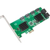 SYBA Multimedia 8 Port SATA III to PCIe 3.0 x1 Non-RAID Expansion Card SD-PEX40163