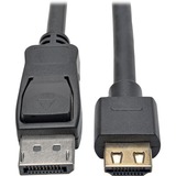 Eaton Tripp Lite Series DisplayPort 1.2 to HDMI Active Adapter Cable (M/M), 4K 60 Hz, Gripping HDMI Plug, HDCP 2.2, 12 ft. (3.7 m)