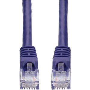 AddOn 6in Purple CAT 5E PVC Ethernet Cable Snagless Bubble Boot RJ-45 M/M