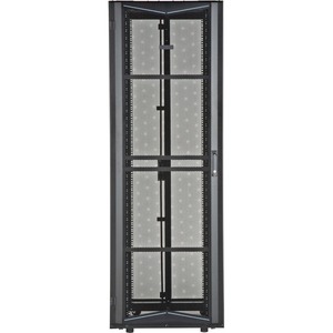Panduit FlexFusion Cabinet - For Patch Panel, LAN Switch, Server, PDU - 45U Rack Height x 19" Rack Width - Floor Standing - Jet Black - Steel - 2504.45 lb Dynamic/Rolling Weight Capacity - 3507.55 lb Static/Stationary Weight Capacity