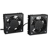 Eaton Tripp Lite Series SmartRack Wall-Mount Roof Fan Kit - 2-120V high-performance fans; 210 CFM; 5-15P plug