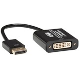 Tripp Lite by Eaton DisplayPort to DVI Active Adapter Video Converter, DP ver 1.2, (M/F), 6-in. (15.24 cm), 50 pack