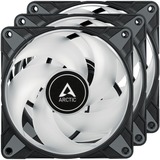 Arctic Cooling Semi-passive 120 mm Case Fan with digital A-RGB | Value Pack - 3 Pack - 4.72" Maximum Fan Diameter - 3 x Fan(s) - 48.80 CFM Maximum Airflow - 2000 rpm - 11 dB Noise - Fluid Dynamic Bearing - 4-Pin-Connector + 4-Pin-Socket - ARGB LED - Black - 3 - Case