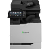 Lexmark CX860DE Laser Multifunction Printer - Color - TAA Compliant - Copier/Fax/Printer/Scanner - 60 ppm Mono/60 ppm Color Print - 2400 x 600 dpi Print - Automatic Duplex Print - Up to 350000 Pages Monthly - 650 sheets Input - Color Scanner - 1200 dpi Optical Scan - Color Fax - Gigabit Ethernet - USB - For Plain Paper Print