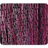 OTM Prints Black Mouse Pad, Dashes Carmine