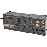 Eaton Tripp Lite Series Isobar 6-Outlet Surge Protector, 6 ft. Cord with Right-Angle Plug, 3330 Joules, Diagnostic LEDs, Tel/Coax/Modem, Metal