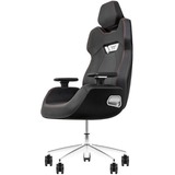 Thermaltake ARGENT E700 Gaming Chair - Leather, Aluminum, Foam, Aluminum Alloy, Metal, Polyurethane - Black, Storm Black