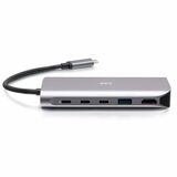 C2G USB-C® 4.0 6-in-1 Mini Docking Station with HDMI®, USB-A, Ethernet, and USB-C® 85W- 8K 60HZ
