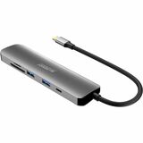 Urban Factory HUBEE Docking Station - for Desktop PC, Notebook - Memory Card Reader - SD, microSD - USB Type C - 4K UHD - 3840 x 2160 - 3 x USB Ports - 2 x USB 3.0 - 2 x USB Type-A Ports - USB Type-A - 1 x USB Type-C Ports - USB Type-C - 1 x HDMI Ports - HDMI - Space Gray - Wired - 100W