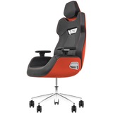 Thermaltake ARGENT E700 Gaming Chair - Leather, Aluminum, Foam, Aluminum Alloy, Metal, Polyurethane - Black, Flaming Orange