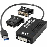 Plugable USB 3.0 to DVI/VGA/HDMI Video Graphics Adapter for Multiple Monitors up to 2048x1152