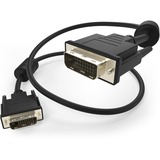 Unirise DVI-D Dual Link 24+1 Male - Male - 6 ft DVI Video Cable for Video Device, Projector, TV - First End: 1 x 25-pin DVI-D (Dual-Link) Digital Video - Male - Second End: 1 x 25-pin DVI-D (Dual-Link) Digital Video - Male - Supports up to 2560 x 1600 - 28 AWG - Black