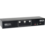 Eaton Tripp Lite Series 2-Port Dual Monitor DVI KVM Switch, TAA, GSA with Audio and USB 2.0 Hub, Cables included