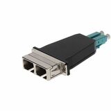AddOn LC Male to SC Female MMF OM3 Duplex Fiber Optic Adapter