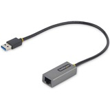 StarTech.com USB to Ethernet Adapter, USB 3.0 to 10/100/1000 Gigabit Ethernet LAN Adapter, 1ft/30cm Attached Cable, USB to RJ45 Adapter