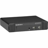 Black Box Agility KVM over IP Fiber Extender - Dual-Monitor, DisplayPort, USB 2.0 - 65616.80 ft Range - WQXGA - 2560 x 1600 Maximum Video Resolution - 4 x USB - DisplayPort - 12 V DC Input Voltage - For Mac - TAA Compliant
