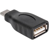 Rocstor Premium USB-C to USB-A Converter M/F - USB 2.0 - USB Type C to Adapter Converter - For use of USB C devices such as Macbook Pro, MacBook, Chromebook, and other USB-C devices - 1 Pack - 1 x USB Type C Male - 1 x USB Type A Female - Black