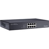 GeoVision 8-Port Gigabit 802.3at PoE Switch