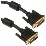 Unirise DVI-D Dual Link 24+1 Male - Male - 10 ft DVI Video Cable for Video Device, Projector, TV - First End: 1 x 25-pin DVI-D (Dual-Link) Digital Video - Male - Second End: 1 x 25-pin DVI-D (Dual-Link) Digital Video - Male - Black