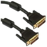 Unirise DVI-D Dual Link 24+1 Male - Male - 15 ft DVI Video Cable for Video Device - First End: 1 x 25-pin DVI-D (Dual-Link) Digital Video - Male - Second End: 1 x 25-pin DVI-D (Dual-Link) Digital Video - Male - Black