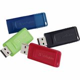 16GB Store 'n' Go® USB Flash Drive - 4pk - Red, Green, Blue, Black