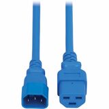 Eaton Tripp Lite Series Power Cord, C14 to C21 - Heavy-Duty, 15A, 250V, 14 AWG, 2.5 ft. (0.76 m), Blue