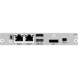 Black Box DKM FX KVM Extender Receiver - 459.32 ft Range - 4K - 3840 x 2160 Maximum Video Resolution - 2 x Network (RJ-45) - 2 x USB - DisplayPort - TAA Compliant