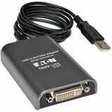 Eaton Tripp Lite Series USB 2.0 to DVI/VGA External Multi-Monitor Video Card, 128 MB SDRAM, 1920 x 1080 (1080p) @ 60 Hz