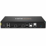 Aruba 9106 Router - 2 Ports - 2 RJ-45 Port(s) - Management Port - 4 SFP+ Slots, SFP (mini-GBIC) Slots - 10 Gigabit Ethernet - 1U - Rack-mountable - 1 Year