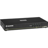 Black Box KM Switchbox with CAC - 4 Computer(s) - 1 Local User(s) - 3840 x 2160 - 6 x USB - Desktop - TAA Compliant