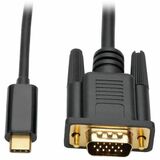Eaton Tripp Lite Series USB-C to VGA Active Adapter Cable (M/M), Black, 6 ft. (1.8 m)