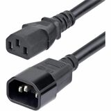 StarTech.com 15ft (4.5m) Power Extension Cord, C14 to C13 PDU Power Cord, 15A 250V, 14AWG, UL Listed