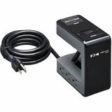 Eaton Tripp Lite Series Safe-IT 6-Outlet Clamp Surge Protector, 5-15R Outlets, 3 USB Charging Ports, 8 ft. (2.4 m) Cord, Antimicrobial Protection