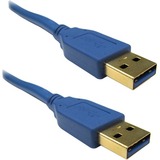 Weltron SuperSpeed 3.0 USB Cable A Male to A Male - 6.56 ft USB Data Transfer Cable - First End: 1 x USB 3.0 Type A - Male - Second End: 1 x USB 3.0 Type A - Male - Blue