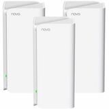 Tenda nova MX15 Pro Wi-Fi 6 IEEE 802.11 a/b/g/n/ac/ax Ethernet Wireless Router - Dual Band - 2.40 GHz ISM Band - 5 GHz UNII Band - 6 x Antenna(6 x Internal) - 672.25 MB/s Wireless Speed - 2 x Network Port - 1 x Broadband Port - Gigabit Ethernet