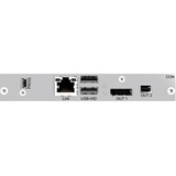 Black Box DKM FX KVM Extender Receiver - 459.32 ft Range - 4K - 3840 x 2160 Maximum Video Resolution - 1 x Network (RJ-45) - 2 x USB - DisplayPort - For Windows, Mac, Unix, Linux, Sun