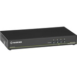 Black Box KVM Switchbox with CAC - 4 Computer(s) - 1 Local User(s) - 3840 x 2160 - 6 x USB - 5 x DVI - Desktop - TAA Compliant