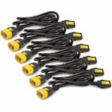 Power Cord Kit (6 ea), Locking, C13 to C14, 1.8M (6ft), North America, Blue