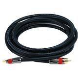 Monoprice Coaxial Audio/Video Cable - 10 ft Coaxial A/V Cable for Audio Device, Video Device, Subwoofer - First End: 1 x RCA Digital Audio/Video - Male - Second End: 1 x RCA Digital Audio/Video - Male - Shielding - Gold Plated Connector