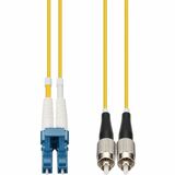 AddOn 15m LC to FC Yellow OS2 Duplex OFNP (Plenum-Rated) SMF Fiber Patch Cable