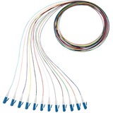 Panduit NetKey Fiber Optic Simplex Patch Network Cable - 3 ft Fiber Optic Network Cable for Network Device - First End: 1 x LC Network - Male - Patch Cable - 9/125 &micro;m - 1