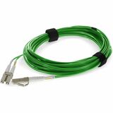 AddOn 3m LC to LC Green OM4 Duplex OFNR (Riser-Rated) Fiber Patch Cable
