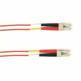 Black Box Fiber Optic Duplex Patch Network Cable - 32.80 ft Fiber Optic Network Cable for Network Device - First End: 2 x LC Network - Male - Second End: 2 x LC Network - Male - 1 Gbit/s - Patch Cable - OFNR - 50/125 &micro;m - Red - TAA Compliant